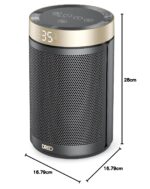 DREO Heizluefter 1500W PTC-Keramik mit Thermostat – 34 dB leise Elektroheizung fuer Raeume – Bild 2