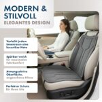 WALSER Nubo Premium Sitzauflage Anthrazit – Alcantara-Look Autositzschoner für PKW – Bild 2