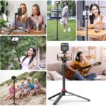 ULANZI MT-44 2-in-1 Stativ 147cm – Universaler Selfie Stick & Kamerastativ mit 360° Kugelkopf – Bild 3