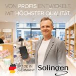 MarQus Solingen Maniküre-Set 7-teilig – Nagelpflege-Komplett-Set aus vernickeltem Stahl mit Ledertasche – Bild 4