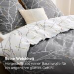 BEDSURE Bettwäsche 135x200 cm Baumwolle 4teilig – Allergiker-gerecht mit Reissverschluss – Bild 3