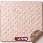 Momcozy Spielmatte Baby 127x127 cm – Verdickte Krabbeldecke mit Tragegriff Rosa – Bild 7