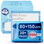 Harmony Care® Inkontinenz Bettunterlage XL 80x150 cm – 6-lagig mit 2500 ml Saugkraft