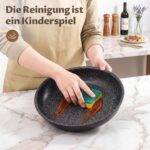 Fadware 3-teiliges Pfannenset mit abnehmbarem Griff – Stapelbar für alle Herdarten – Bild 5