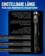 Liebdorf® Steckachse M12 x 1.0 für Fahrradanhänger – universelle Kupplung – Bild 4