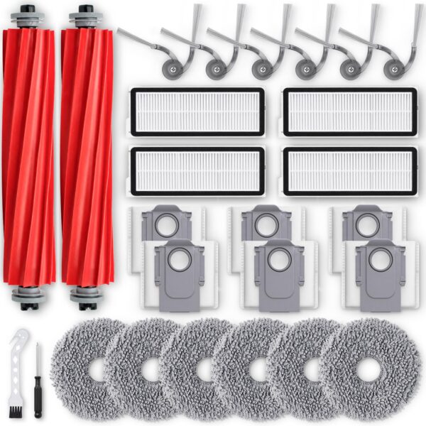 BUXEBUX Ersatzteile-Set für Roborock Qrevo S Pro, QV 35A & QV 35S – Komplett-Zubehör
