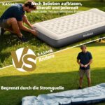 KASIMO Luftmatratze 190x90x22cm mit elektrischer Pumpe – Selbstaufblasend für Gäste & Camping – Bild 8