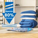 MEIQIHOME 16er Vakuumbeutel-Set mit elektrischer Pumpe – Raumsparend bis 80% für Kleidung & Textilien – Bild 2