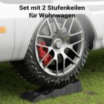 XPOtool Auffahrkeile Wohnmobil 2er Set 40/70/100 mm – 3,5 t Tragkraft mit Wasserwaage – Bild 3