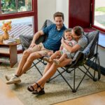EVER ADVANCED Campingsofa 145cm – Faltbares 2-Sitzer Faltsofa 400kg belastbar – Bild 2