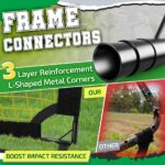 Happy Jump Pop-Up Fussballtor 152x110 cm – Faltbares Trainingstor für Garten & Familie – Bild 6