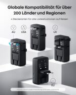 Anker Nano Reiseadapter 5-in-1 – Universeller Steckdosenadapter für 200+ Länder – Bild 2