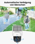 aosu 2K Solar Überwachungskamera Aussen 3MP – 360° PTZ mit Bewegungsverfolgung & Farbnahtsicht – Bild 4