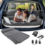 KMZ Aufblasbare Auto-Luftmatratze für SUV & LKW – inkl. 2 Kissen & elektrischer Pumpe