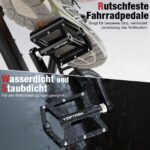 toptrek Flat Pedale 9/16 Zoll – CNC Aluminium MTB Pedale mit 3 Lagern & Rutschfest – Bild 6