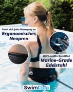 SwimLoop Premium Schwimmgurt mit 2×2m Gummibändern – Widerstandstraining für kleine Pools – Bild 4