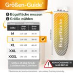 Bügelbrettbezug 120x40 cm mit Thermoreflexion – Schneller Bügeln, Made in Germany – Bild 2
