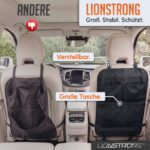 LIONSTRONG Auto Organizer Rücksitz schwarz – Wasserdichter Sitzschutz für alle Fahrzeuge – Bild 6