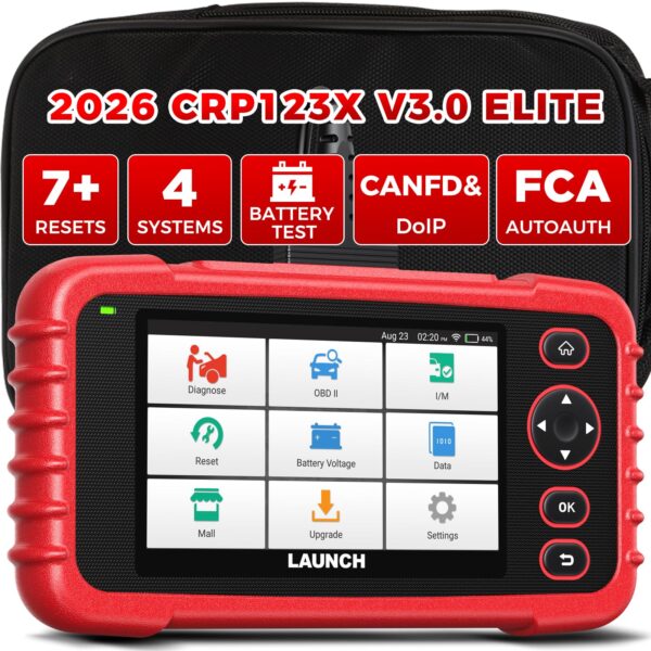 LAUNCH CRP123X V3.0 OBD2 Diagnosegerät – 7 Reset-Funktionen & Lebenslange Updates