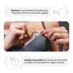 COVERbasics Silberhütchen XL – Stillhütchen aus Silber für empfindliche Brustwarzen – Bild 4