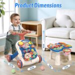 QDRAGON 3in1 Lauflernwagen mit regelbarer Geschwindigkeit – Gehhilfe für Babys 12-36 Monate – Bild 2