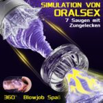 seekheart Elektrischer Masturbator mit 7 Modi – Teleskop, Rotation & Saugen für Männer – Bild 4