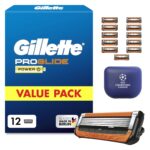 Gillette Fusion5 Proglide Power Rasierklingen, 12er-Pack – Premium Nassrasur für Männer