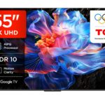 TCL 55V6C 55 Zoll 4K HDR Smart TV – Direct LED Fernseher mit Google TV & Gaming