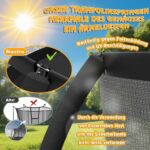 Devoko Gartentrampolin mit Sicherheitsnetz & GS-Zertifikat – Kindertrampolin für sicheren Sprungspass – Bild 9