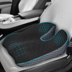 Ajiteogy Keilkissen für Fahrer – Memory-Foam Autositzkissen mit ergonomischem Weil-Design – Bild 2