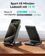 INIU Wireless Charger 2er Set mit 15W Schnellladung – Kabellose Ladestation für iPhone & Samsung – Bild 10