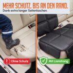 LIONSTRONG Kindersitzunterlage ISOFIX-geeignet – Autositzschoner Schwarz 2er-Set – Bild 3