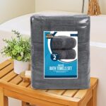 Utopia Towels 4er-Pack Badetücher 69x137 cm – Premium Baumwolle mit hoher Saugfähigkeit – Bild 8