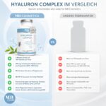 180 Hyaluron Kapseln hochdosiert 600 mg – Vegane Beauty Kapseln mit Zink & Biotin für Haut, Haare & Nägel – Bild 8