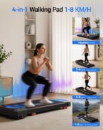 UMAY Klappbares Laufband mit 15% Steigung – Heimtraining bis 136 kg Belastung – Bild 2