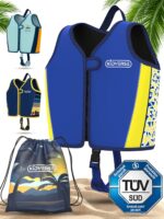KIDVERSE Schwimmweste Kinder – TÜV-geprüfte Schwimmhilfe mit verstellbarem Auftrieb ab 2 Jahren