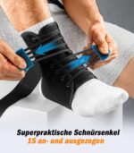 WHCOOL Knöchelbandage mit Klettverschluss & Stützpads – Stabilisierung für Sport & Alltag – Bild 3