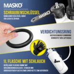 MASKO® Bremsentlüftungsgerät 3L mit Handpumpe – Bremsflüssigkeitswechsel für Scheiben- & Trommelbremsen – Bild 4