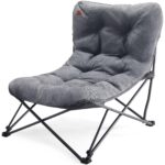 EVER ADVANCED Luxus Campingstuhl XXL 180kg – Übergrosse Sitzfläche mit Hochlehne für maximalen Komfort