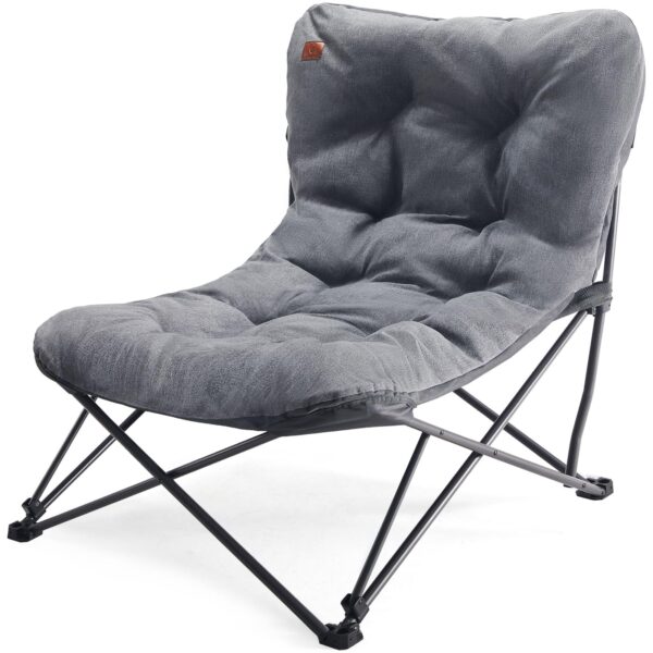 EVER ADVANCED Luxus Campingstuhl XXL 180kg – Übergrosse Sitzfläche mit Hochlehne für maximalen Komfort