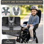 Campela Kinderfahrradsitz 9–22 kg mit TÜV – Sicherer Fahrradsitz für Kinder ab 9 Monaten – Bild 3