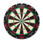 Target Darts TOR Steeldartboard aus 215-MDG Sisal – Turnier-Dartscheibe mit LED-Ring