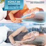 Glückstoff® Ergonomisches Kopfkissen Memory Foam – Nackenstütze für alle Schlaftypen – Bild 5
