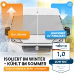 NATURIZ® Frontscheibenabdeckung für Fiat Ducato – Thermomatte mit Sonnenschutz für Wohnmobile – Bild 3