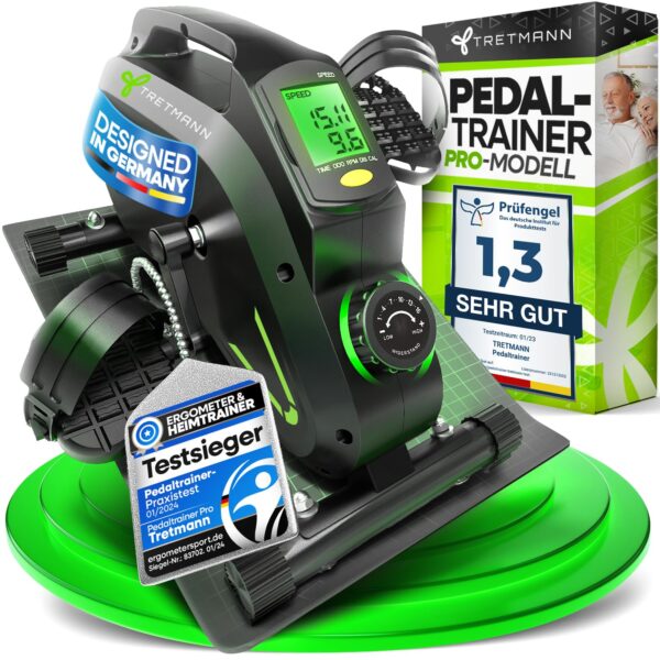 Tretmann Pedaltrainer Pro Set – Gelenkschonender Heimtrainer für Senioren bis 150 kg