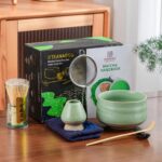 TEANAGOO Matcha Set 7-teilig – Authentische Tee-Zeremonie mit Bambusbesen & Keramikschale – Bild 2