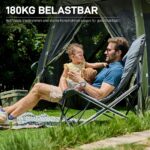 EVER ADVANCED Luxus Campingstuhl XXL 180kg – Übergrosse Sitzfläche mit Hochlehne für maximalen Komfort – Bild 5