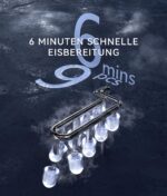 ecozy Eiswürfelmaschine Klein – 9 Würfel in 6 Min, 12 kg/Tag, selbstreinigend – Bild 2
