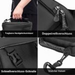 MOSISO 10L Motorrad Hecktasche wasserdicht – Multifunktionale Rücksitz Satteltasche – Bild 3