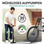 CYCLEHERO Fahrradpumpe 60 cm – Standluftpumpe für alle Ventile mit 10 Jahren Garantie – Bild 7